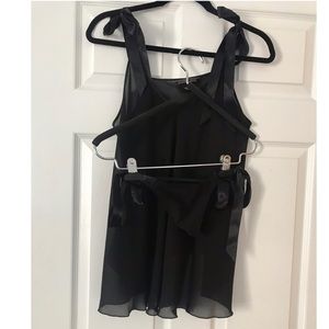 Victoria’s Secret ribbon tie lingerie set in black